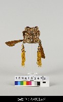 藏品(布袋戲盔帽-金貂)的圖片